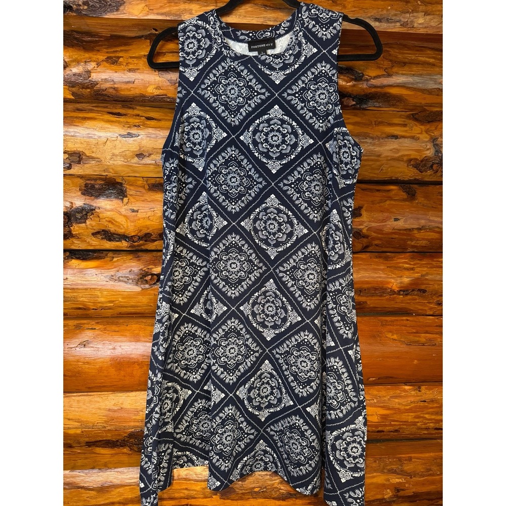 Fortune & Ivy Sleeveless Bandanna Sundress Size Large